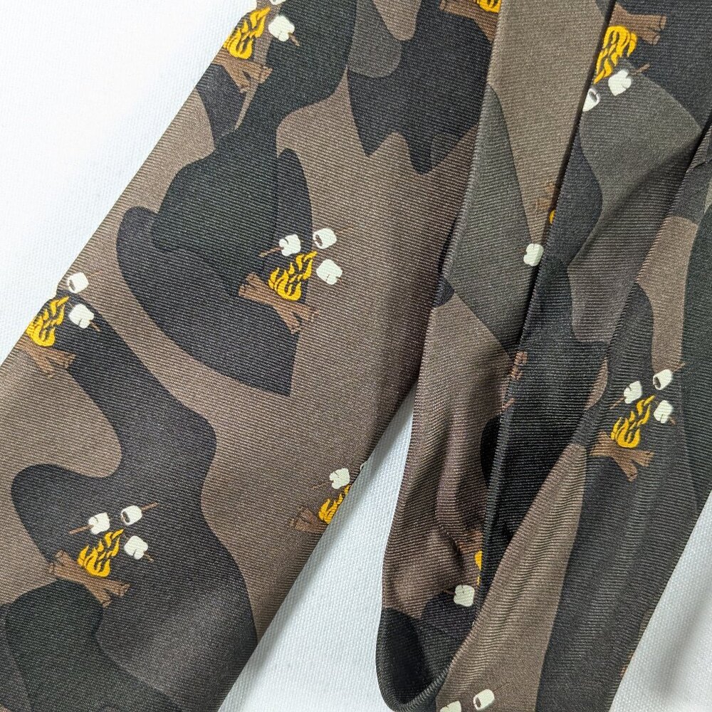 Tommy Hilfiger army camouflage campfire neck tie polyester